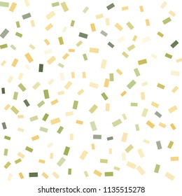 Abstract background with many falling tiny confetti pieces. vector background. Defocused stylish confetti on white background. For banners, wallpapers, postcards, business, weddings, party.