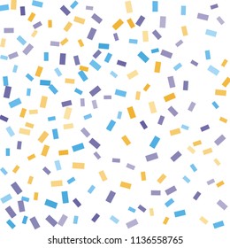 Abstract background with many falling tiny confetti pieces. vector background. Defocused stylish confetti on white background. For banners, wallpapers, postcards, business, weddings, party.