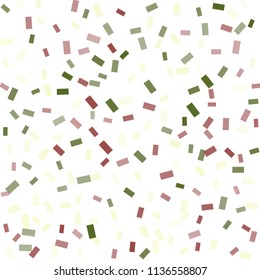 Abstract background with many falling tiny confetti pieces. vector background. Defocused stylish confetti on white background. For banners, wallpapers, postcards, business, weddings, party.