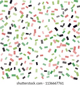 Abstract background with many falling tiny confetti pieces. vector background. Defocused stylish confetti on white background. For banners, wallpapers, postcards, business, weddings, party.