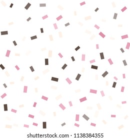 Abstract background with many falling tiny confetti pieces. vector background. Defocused stylish confetti on white background. For banners, wallpapers, postcards, business, weddings, party.