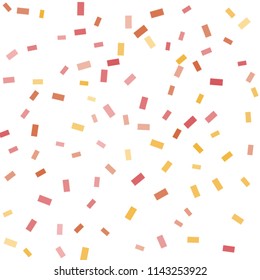 Abstract background with many falling tiny confetti pieces. vector background. Defocused stylish confetti on white background. For banners, wallpapers, postcards, business, weddings, party.