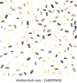 Abstract background with many falling tiny confetti pieces. vector background. Defocused stylish confetti on white background. For banners, wallpapers, postcards, business, weddings, party.