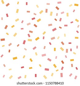 Abstract background with many falling tiny confetti pieces. vector background. Defocused stylish confetti on white background. For banners, wallpapers, postcards, business, weddings, party.