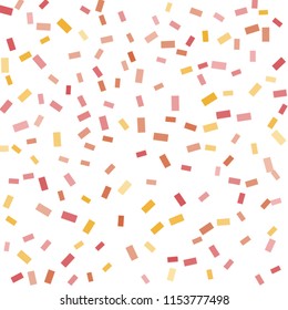 Abstract background with many falling tiny confetti pieces. vector background. Defocused stylish confetti on white background. For banners, wallpapers, postcards, business, weddings, party.