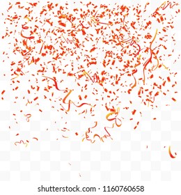 Abstract background with many falling tiny confetti pieces. vector background