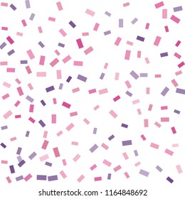 Abstract background with many falling tiny confetti pieces. vector background. Defocused stylish confetti on white background. For banners, wallpapers, postcards, business, weddings, party.