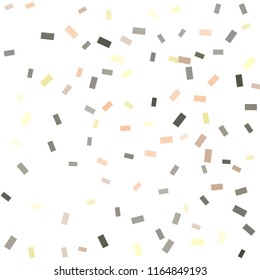 Abstract background with many falling tiny confetti pieces. vector background. Defocused stylish confetti on white background. For banners, wallpapers, postcards, business, weddings, party.