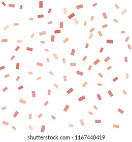 Abstract background with many falling tiny confetti pieces. vector background. Defocused stylish confetti on white background. For banners, wallpapers, postcards, business, weddings, party.