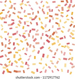 Abstract background with many falling tiny confetti pieces. vector background. Defocused stylish confetti on white background. For banners, wallpapers, postcards, business, weddings, party.
