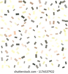 Abstract background with many falling tiny confetti pieces. vector background. Defocused stylish confetti on white background. For banners, wallpapers, postcards, business, weddings, party.