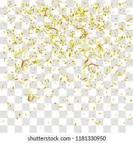 Abstract background with many falling tiny confetti pieces. vector background