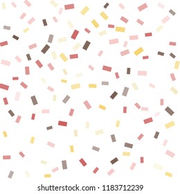 Abstract background with many falling tiny confetti pieces. vector background. Defocused stylish confetti on white background. For banners, wallpapers, postcards, business, weddings, party.