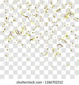 Abstract background with many falling tiny confetti pieces. vector background