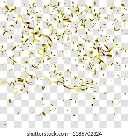 Abstract background with many falling tiny confetti pieces. vector background