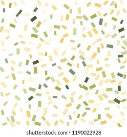 Abstract background with many falling tiny confetti pieces. vector background. Defocused stylish confetti on white background. For banners, wallpapers, postcards, business, weddings, party.