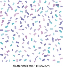 Abstract background with many falling tiny confetti pieces. vector background. Defocused stylish confetti on white background. For banners, wallpapers, postcards, business, weddings, party.