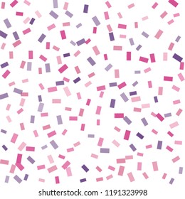 Abstract background with many falling tiny confetti pieces. vector background. Defocused stylish confetti on white background. For banners, wallpapers, postcards, business, weddings, party.