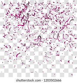 Abstract background with many falling tiny confetti pieces. vector background