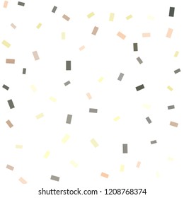 Abstract background with many falling tiny confetti pieces. vector background. Defocused stylish confetti on white background. For banners, wallpapers, postcards, business, weddings, party.