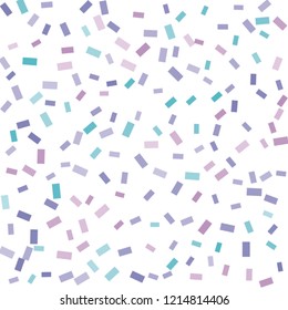 Abstract background with many falling tiny confetti pieces. vector background. Defocused stylish confetti on white background. For banners, wallpapers, postcards, business, weddings, party.