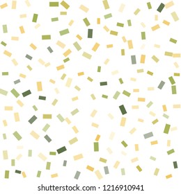 Abstract background with many falling tiny confetti pieces. vector background. Defocused stylish confetti on white background. For banners, wallpapers, postcards, business, weddings, party.