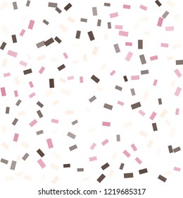 Abstract background with many falling tiny confetti pieces. vector background. Defocused stylish confetti on white background. For banners, wallpapers, postcards, business, weddings, party.