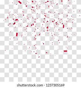 Abstract background with many falling tiny confetti pieces. vector background