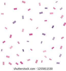 Abstract background with many falling tiny confetti pieces. vector background. Defocused stylish confetti on white background. For banners, wallpapers, postcards, business, weddings, party.