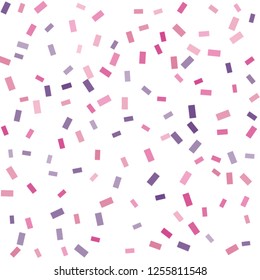 Abstract background with many falling tiny confetti pieces. vector background. Defocused stylish confetti on white background. For banners, wallpapers, postcards, business, weddings, party.