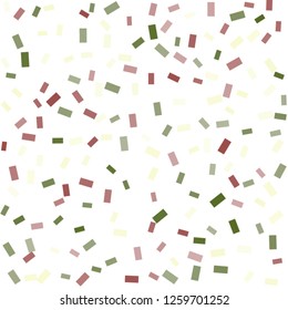 Abstract background with many falling tiny confetti pieces. vector background. Defocused stylish confetti on white background. For banners, wallpapers, postcards, business, weddings, party.