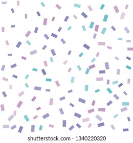 Abstract background with many falling tiny confetti pieces. vector background. Defocused stylish confetti on white background. For banners, wallpapers, postcards, business, weddings, party.