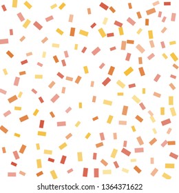 Abstract background with many falling tiny confetti pieces. vector background. Defocused stylish confetti on white background. For banners, wallpapers, postcards, business, weddings, party.