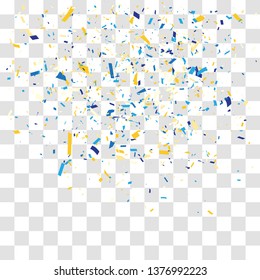 Abstract background with many falling tiny brown confetti pieces. vector background