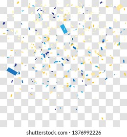 Abstract background with many falling tiny brown confetti pieces. vector background