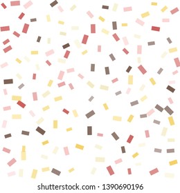 Abstract background with many falling tiny confetti pieces. vector background. Defocused stylish confetti on white background. For banners, wallpapers, postcards, business, weddings, party.