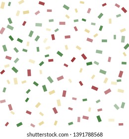 Abstract background with many falling tiny confetti pieces. vector background. Defocused stylish confetti on white background. For banners, wallpapers, postcards, business, weddings, party.