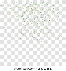 Abstract background with many falling tiny confetti pieces. vector background