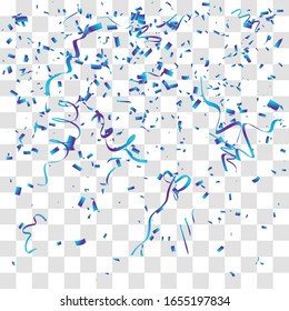 Abstract background with many falling tiny gold confetti pieces. vector background