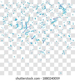 Abstract background with many falling tiny confetti pieces. vector background