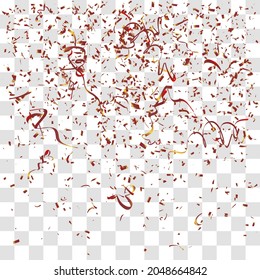 Abstract background with many falling tiny confetti pieces. vector background