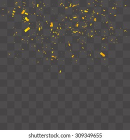 Abstract background with many falling tiny confetti pieces. vector background