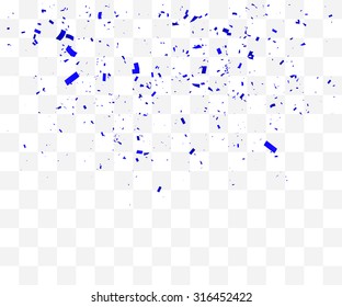 Abstract background with many falling tiny confetti pieces. vector background