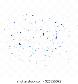 Abstract background with many falling tiny confetti pieces. vector background