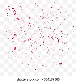 Abstract background with many falling tiny confetti pieces. vector background