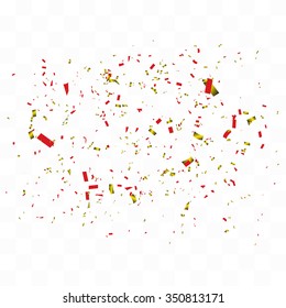 Abstract background with many falling tiny confetti pieces. vector background