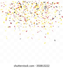 Abstract background with many falling tiny confetti pieces. vector background