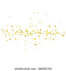 Abstract background with many falling tiny confetti pieces. vector background