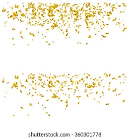 Abstract background with many falling tiny confetti pieces. vector background