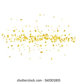Abstract background with many falling tiny confetti pieces. vector background